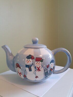 Christmas / Winter / Holiday /  Snowman Teapot